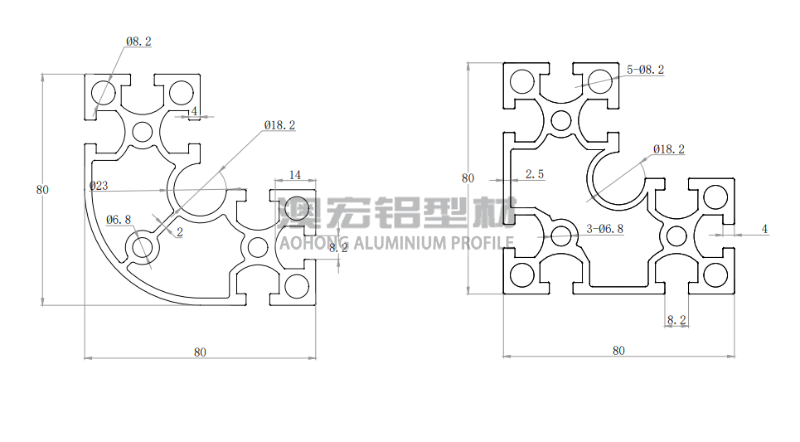 國標工業鋁型材8840